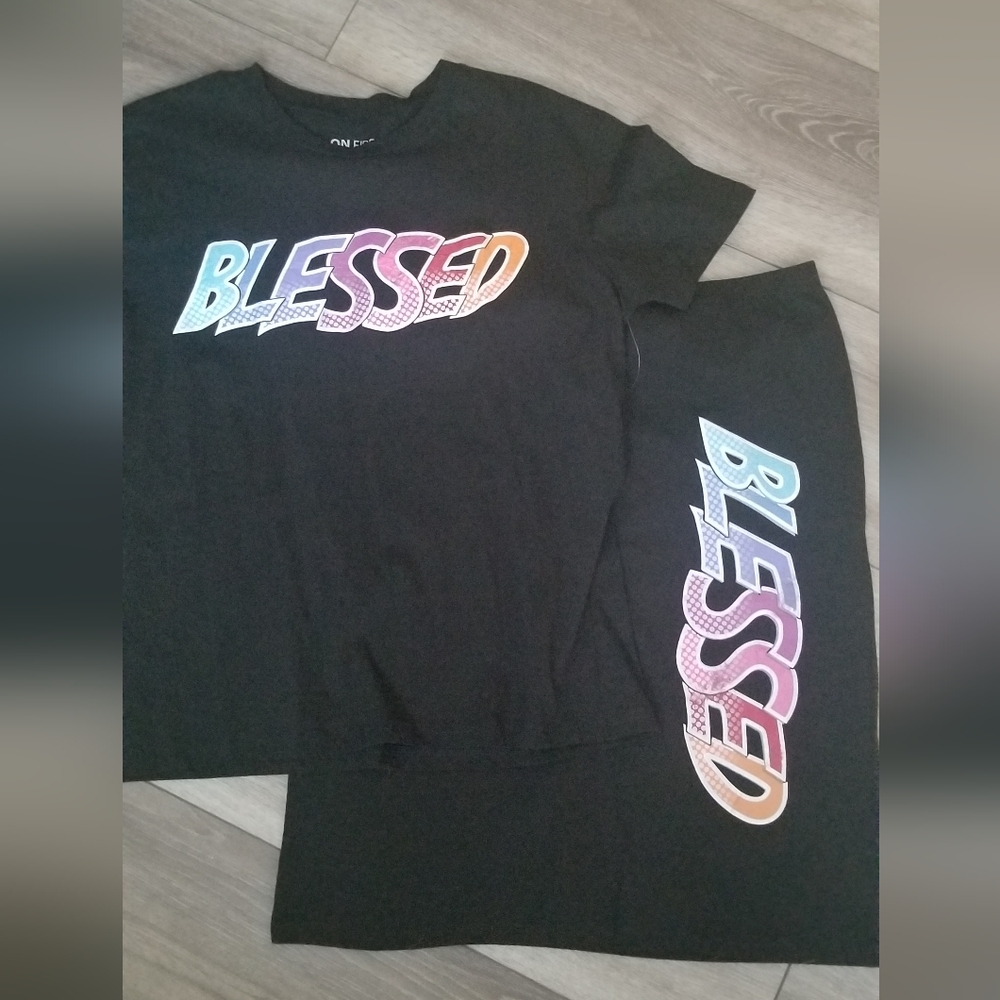 Blessed Tee Shirt and Skirt Set